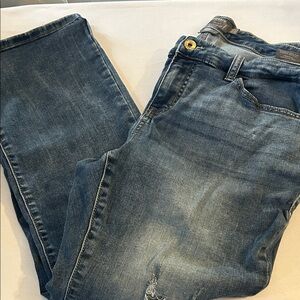 Torrid Mid-Rise Slim Boot Super Soft Medium Wash Distressed 16XS